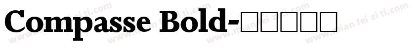Compasse Bold字体转换